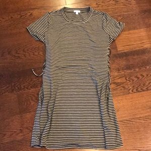 T-shirt dress with side ties